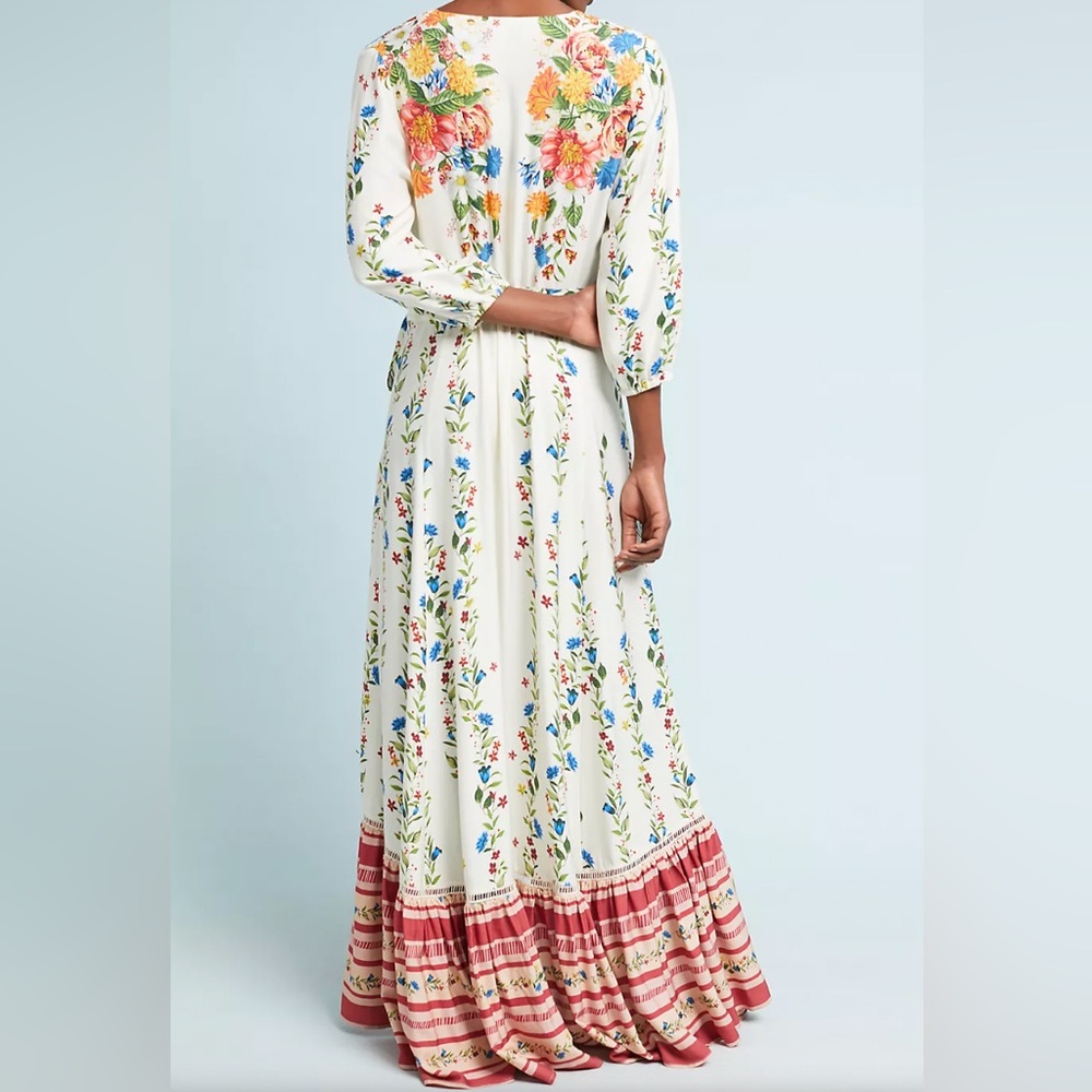 Farm Rio Springtime Wrap Dress (NWOT) - Picture 3 of 10